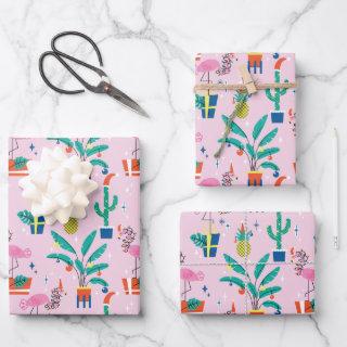 Festive Tropical Christmas Pattern  Sheets