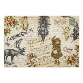 Festive Vintage Victorian Christmas  Sheets