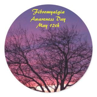 Fibromyalgia Awareness Day, May 12th Classic Round Sticker