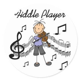 Fiddle Player Stickers Sticker