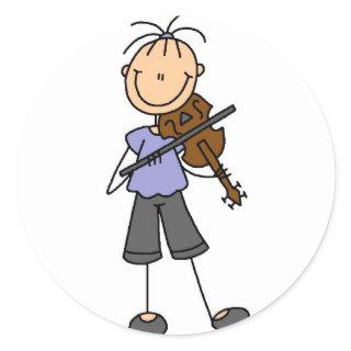 Fiddle Player Stickers Sticker