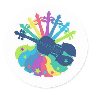 fiddlefun classic round sticker