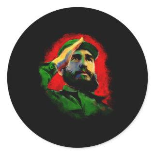 Fidel Castro Classic Round Sticker