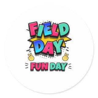 Field Day 2023, Fun Day Trip Classic Round Sticker