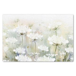Field of Flowers-Queen Anne's Lace (D) Watercolor  Tissue Paper