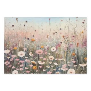 Field of Wildflowers  Flat Set of 3