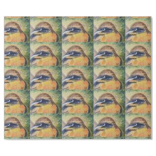 Fierce Yellow and Black Bird