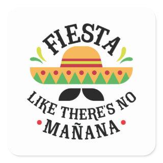 Fiesta Square Sticker