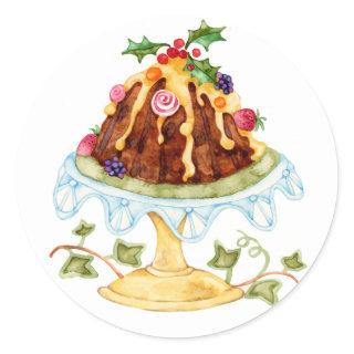 Figgy Pudding Classic Round Sticker