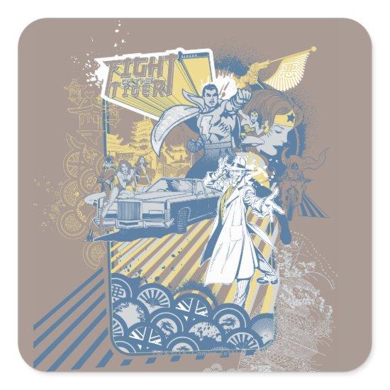 Fight of the Tiger Square Sticker