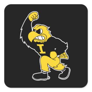 Fighting Herky Square Sticker