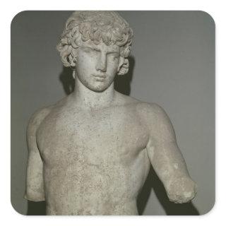 Figure of Antinous, after 130 AD Square Sticker