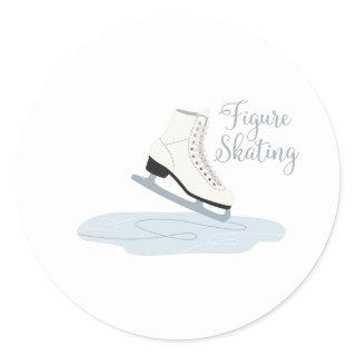 Figure Skating Classic Round Sticker
