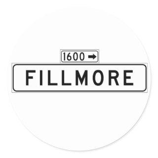 Fillmore St., San Francisco Street Sign Classic Round Sticker
