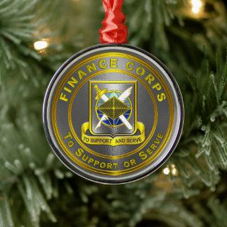 FINANCE CORPS METAL ORNAMENT