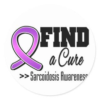 Find a Cure Sarcoidosis Awareness Classic Round Sticker