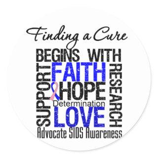 Finding a Cure For Sudden Infant Syndrome SIDS Classic Round Sticker