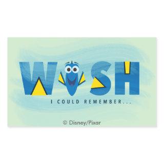 Finding Dory| I Wish I Could Remember Rectangular Sticker