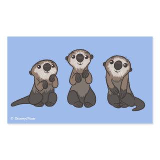Finding Dory Otters Rectangular Sticker
