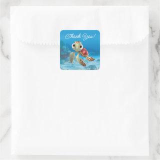 Finding Nemo Squirt Thank You Square Sticker