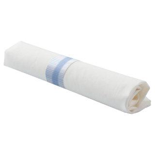 Fine strokes in shades of blue and red endings. napkin bands
