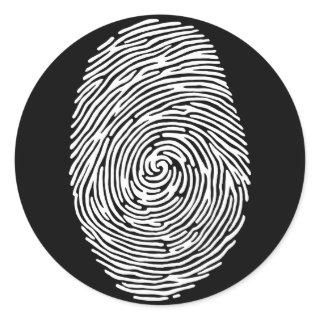 fingerprint4 classic round sticker