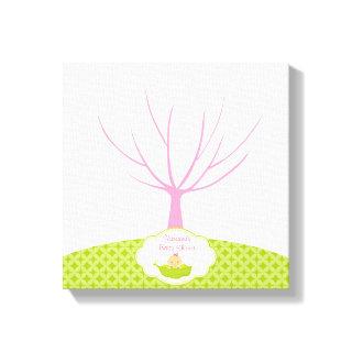 Fingerprint Tree Baby Shower Guestbook Pea Pod