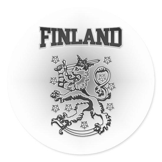 Finland Coat of Arms Classic Round Sticker