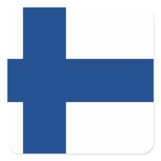 Finland (Finnish) Flag Square Sticker