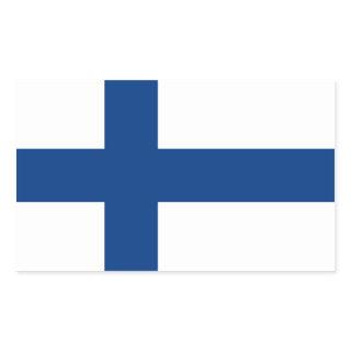 FINLAND RECTANGULAR STICKER