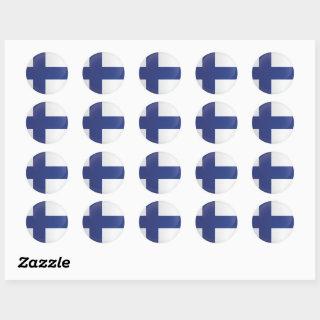 Finland  Round Icon Flag Classic Round Sticker