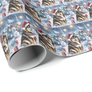 Finnish Lapphund Winter Wonderland Christmas Joy