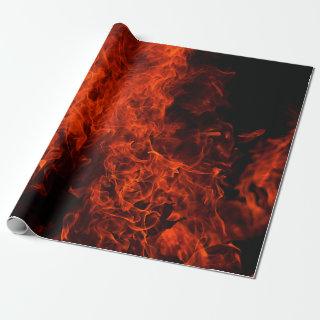 Fire background flame black hot