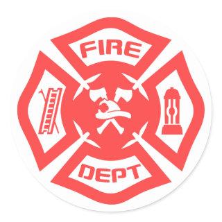 Fire Department Classic Round Sticker