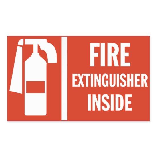 Fire Extinguisher Sticker