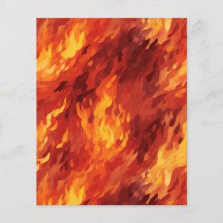 Fire Flame Paper Sheet