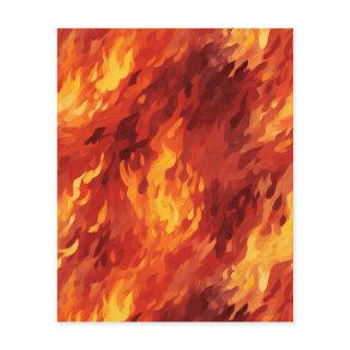 Fire Flame Paper Sheet