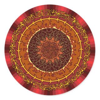 Fire Mandala Sticker