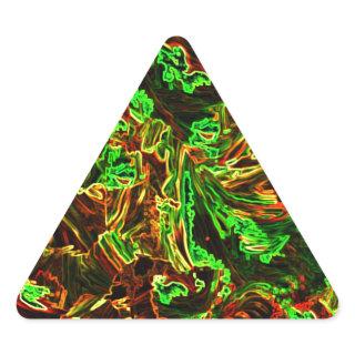 Fire of moon triangle sticker