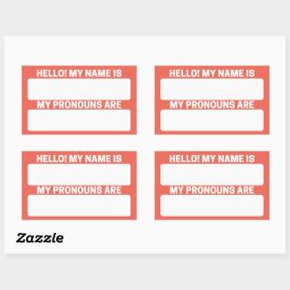 Fire Opal Name & Pronoun Labels