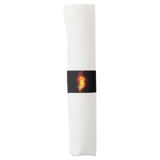 Fire Peacock Feather Napkin Bands