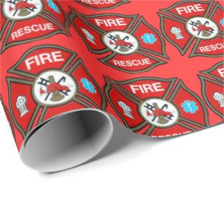 Fire Rescue Cross Cross Christmas