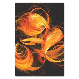 Fireball Abstract Art Tissue Paper