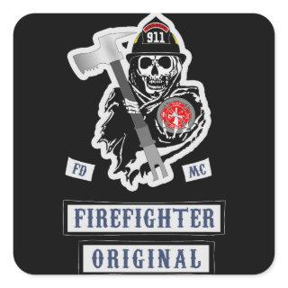 Firefighter Stickers! Square Sticker