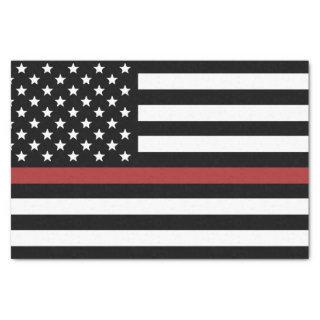 Firefighter Thin Red Line Fire Rescue Department Tissue Paper