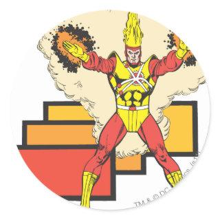 Firestorm In His Element Classic Round Sticker