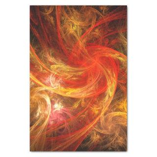 Firestorm Nova Abstract Art Tissue Paper