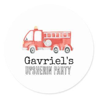 Firetruck Party Sticker