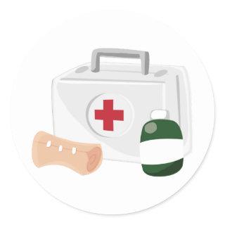 First Aid Classic Round Sticker