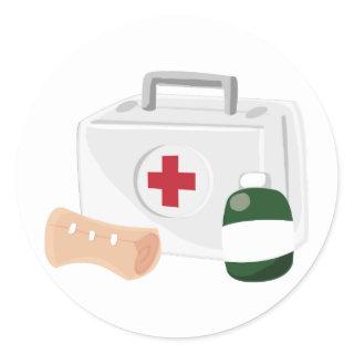 First Aid Classic Round Sticker